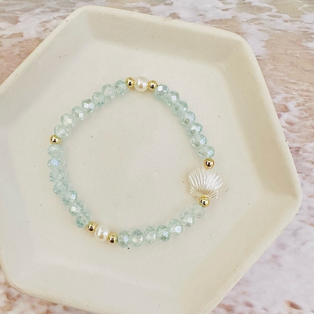 Seashell Ocean Beaded Bracelet 🐚